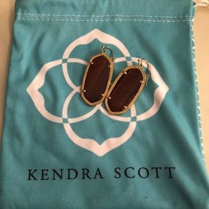 Kendra Scott Elle drop earrings brown/gold